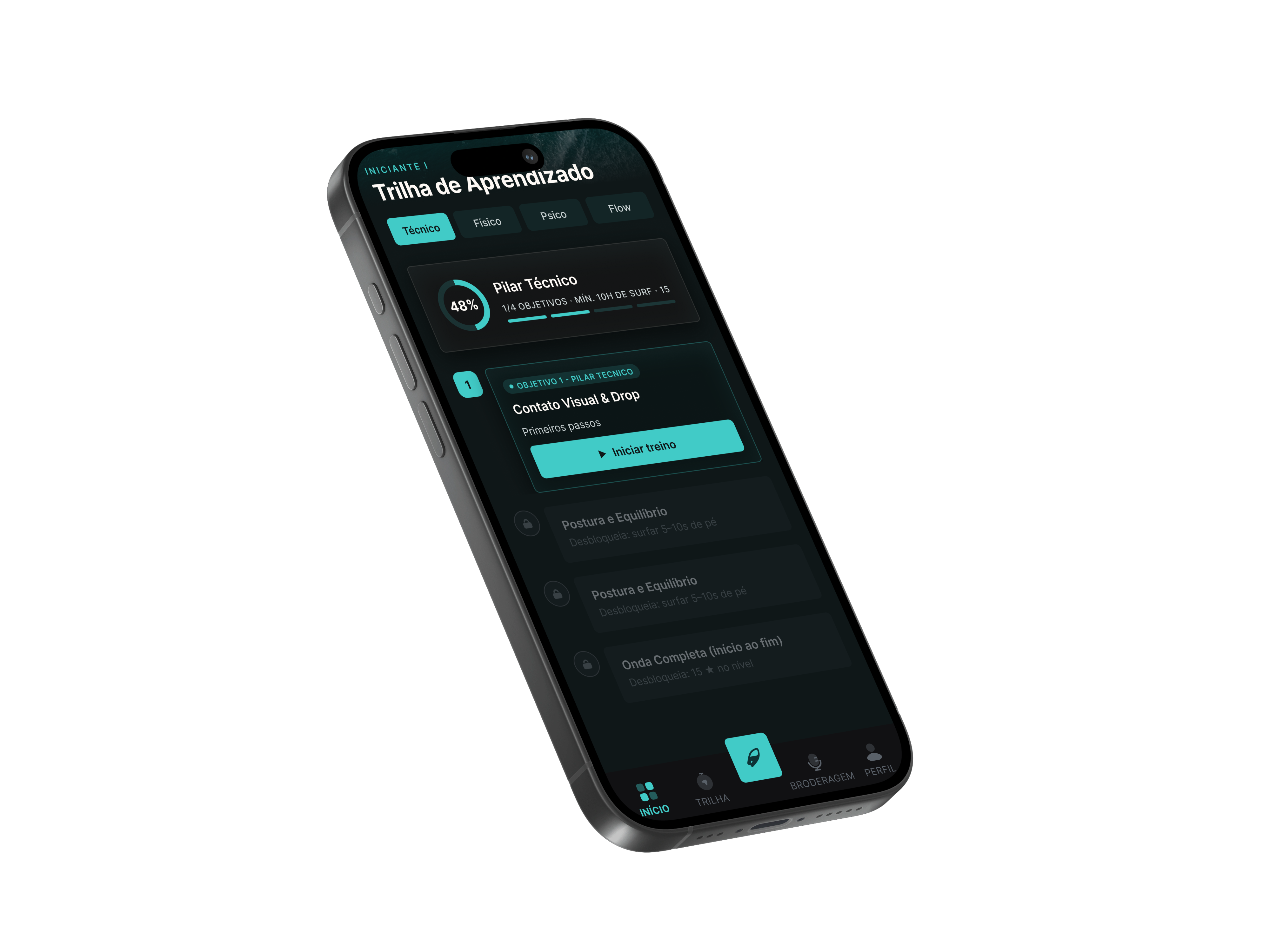 Trilha de aprendizado do FlowState